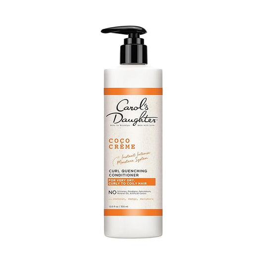 Carol’s Daughter Coco Creme Curl Quenching Conditioner for Very Dry Hair, with Coconut Oil, Paraben Free Conditioner for Curly Hair, 12 oz
