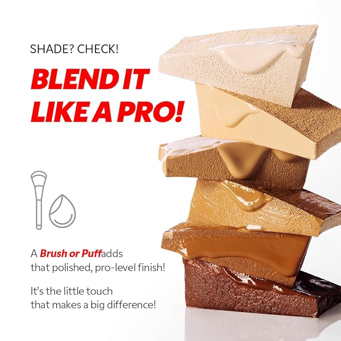 TIRTIR Mask Fit Red FoundationㅣLong Lasting Flawless Coverage, Energy Essence, Lightweight, Hydrating, Pore-Blurring, Breathable Satin Finish, Makeup, Radiant Skin, #21W Natural Ivory, 1.01 Fl Oz