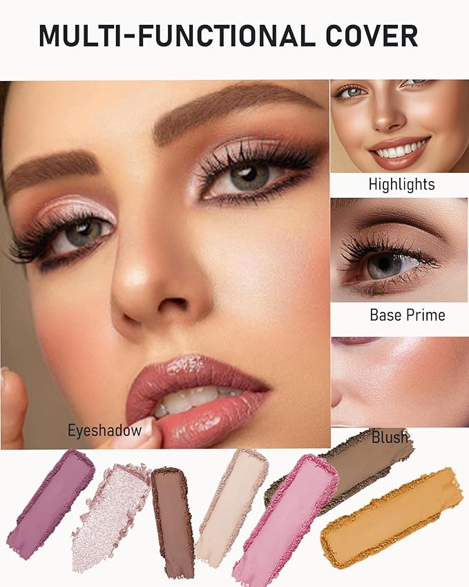 Single Matte Eyeshadow,Brown Eye Shadow Palette Makeup for Older Women, High Pigment Waterproof Nude Pressed Eye Shadows Brow Powder with Smooth Lightweight Powde,Blendable for Daily Eye Look-224