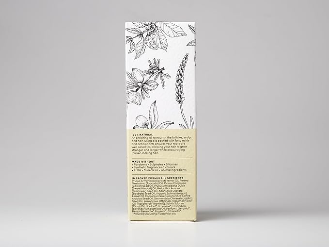 Forest & Shore Hair Growth Oil, 100% Natural, with Caffeine, Biotin, Castor , Argan & Rosemary, Effective Serum for Damaged Hair