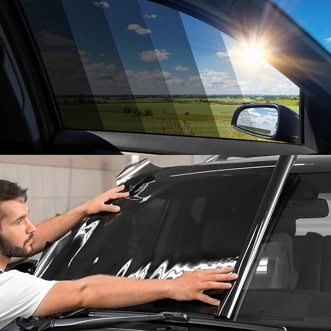 35% VLT Window Tint Film for Cars, 36" in x 15'Ft Ceramic Window Tints, Blocks 99% UV & IR Rays, Heat Resistant Anti Glare Film for Windshield, Scratch Resistant Sun Shade Auto Tint Roll