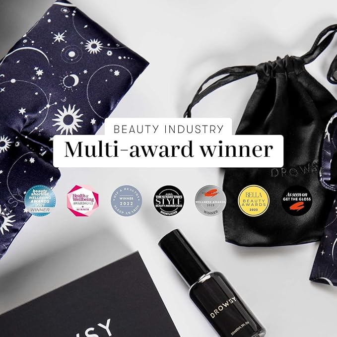 Drowsy Oversized Scrunchie – Luxury Mulberry Silk Hair Tie for All Hair Types, Sleep Scrunchie to Reduce Breakage, Maintain Moisture & Enhance Hair Shine - Midnight Blue