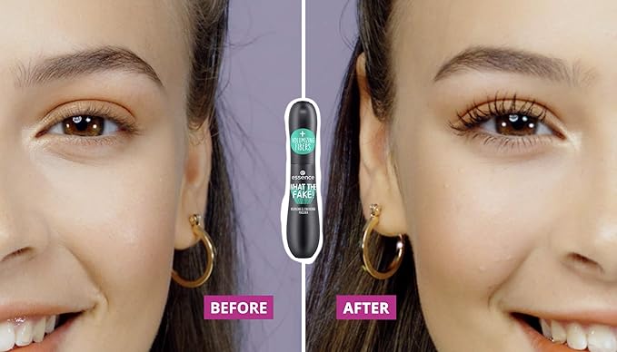 essence | What the Fake! Volumizing & Lengthening Fiber Mascara | Paraben Free | Cruelty Free (Pack of 3)