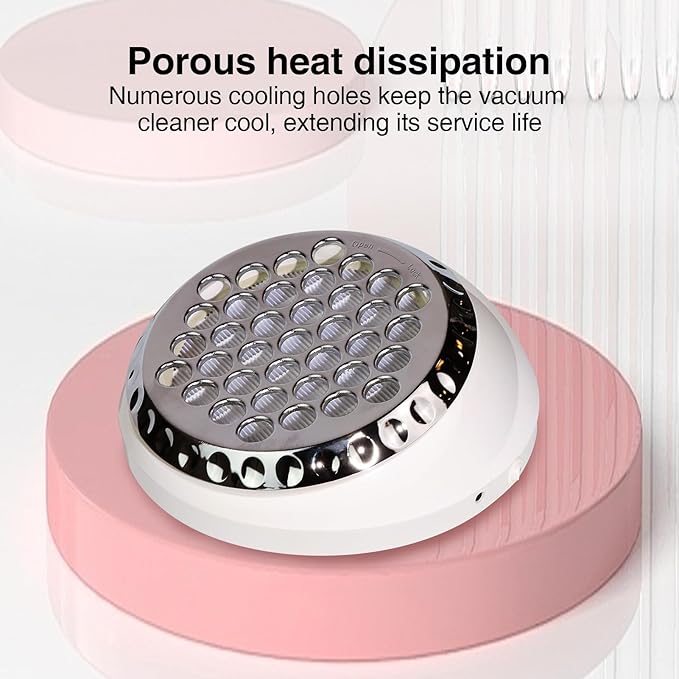 Nail Dust Collector+1 Filter 40W Turbo Vacuum No Fan Cleaner 5200RPM Suction Stronger Strong Power Professional Nail Art Salon Dust Collector Machine For Acrylic Nails