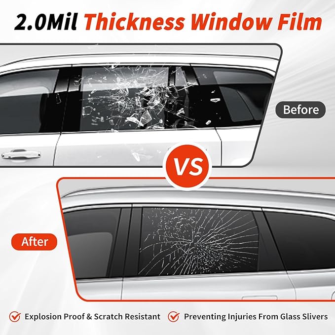 Ceramic Nano Ceramic Window Tint for Cars, Automotive Auto Car Window Tint Film for Car Privacy Film, VLT 35% Percent, Blocks UV/IR Rays, Heat/Glare, 30in-15ft