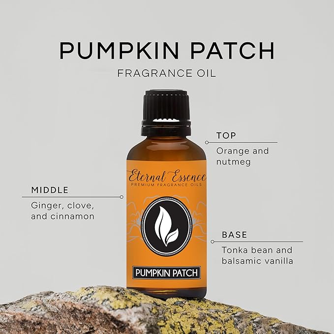 Eternal Essence Oils Pumpkin Patch 30ml Premium Fragrance Oil - for Candle, Soap Making, Aromatherapy, Diffusers, Home Care, & Humidifiers
