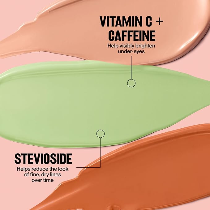 Revlon Glimmer Correcting Concealer, Liquid Under Eye Makeup, Made with Caffeine, Vitamin C, & Stevioside, 102 Orange, 0.3 fl oz