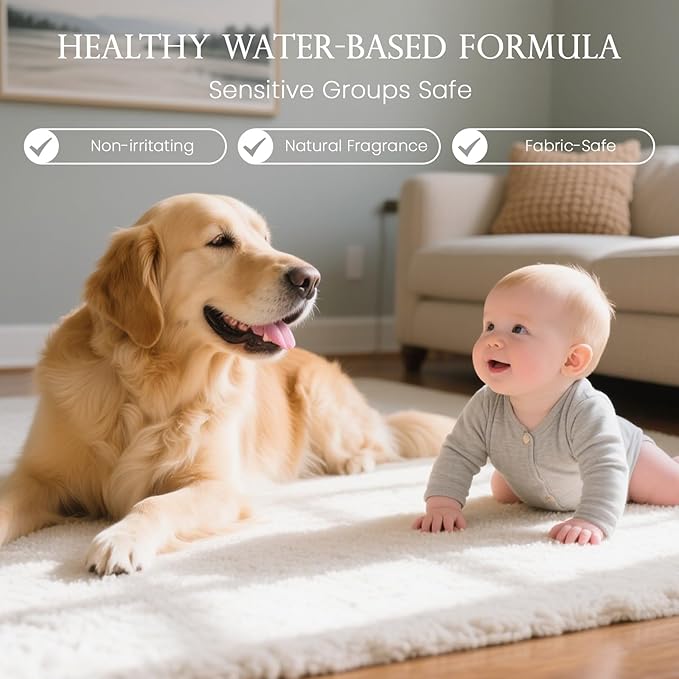 ‌M&SENSE Air & Fabric & Pet Odor Eliminator Spray - 16.9oz Large Size Natural Safe Air Freshener Lavender Scented Deodorizer for Home Eliminates Smoke Musty Smells Calming Scent for Bedtime Relaxation