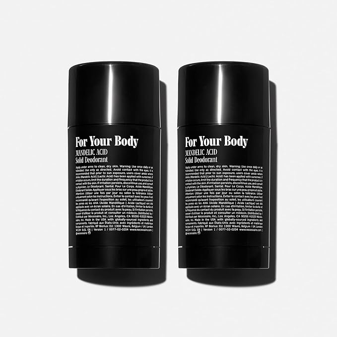 Nécessaire The Deodorant Santal | Natural Aluminum Free Deodorant For Women & Men. Extra Strength Treatment with Mandelic Acid. Free of Baking Soda, Ozokerite & Parabens (75 g/2.5 oz)