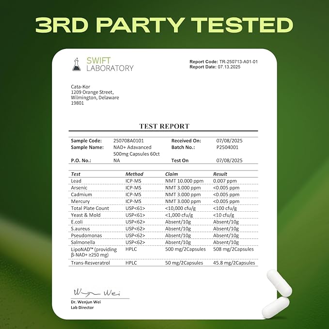 Liposomal NAD+ Supplement with Resveratrol – NMN Supplement Alternative – Third-Party Tested – Advanced NAD Resveratrol