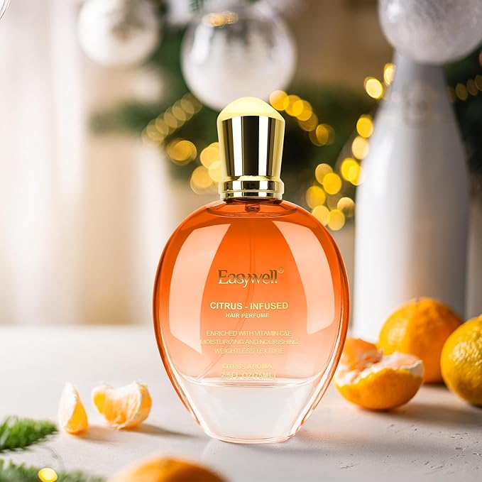 Hair Perfume for Women, Eau De Toilette Spray with Vitamin B5, Moisturizing & Nourishing Hair, Clean Fragrances Hair Spray Women, Daily Hair Repair Mist, Citrus, 2.5 fl oz