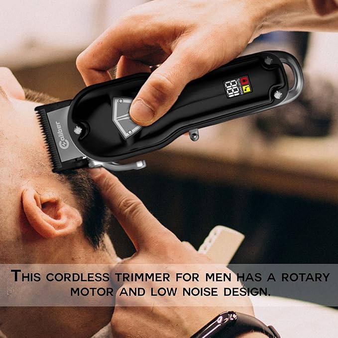 .44 Magnum FMJ Cordless Clipper Kit - Professional Clippers for Hair, Beard and Mustache - Rechargeable Grooming Electric Razor for Men - With Grips, Oil, Cleaning Brush & Comb Guards