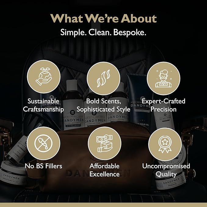 Pomade – Strong Hold, High Shine, and Hydrating Formula with Pro-Vitamin B5 – Tobacco Vanilla Scent – 4 oz