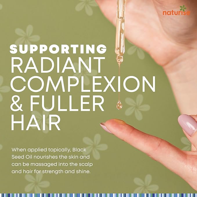 USDA Black Cumin Seed Oil Organic – Nigella Sativa Black Seed Oil Organic Cold Pressed & Unrefined in Glass Bottle – Vegan, Non-GMO Blackseed Nails & Hair Growth Oils (4 fl oz)