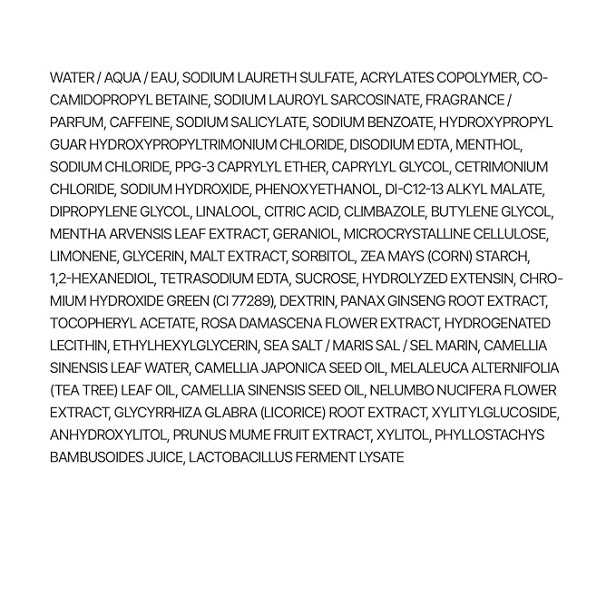 RYO Deep Cleansing Shampoo with Korean Ginseng & Caffeine - Cooling and Refreshing for Oily Scalp, Hair Loss Care, Anti-Dandruff, Sebum Control, 16 Fl Oz.