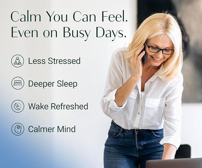 AlgaeCal Magnesium Relax™ - Chelated Magnesium with Ashwagandha for Sleep & Occasional Anxiety - Glycinate, Malate, Citrate - Sleep, Mood, & Cortisol Support (60 Caps - 1 Month Supply)