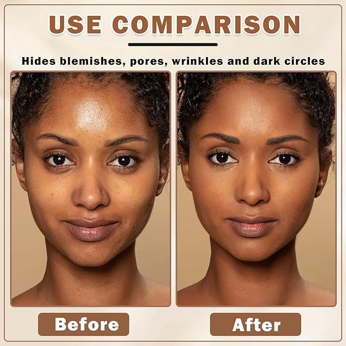 Airbrush Foundation Makeup Spray Full Coverage Foundation for Mature Skin,Long-lasting Airbrush Flawless Setting Spray,Waterproof Foundation for Smooth Radiant Skin (08 Tan)