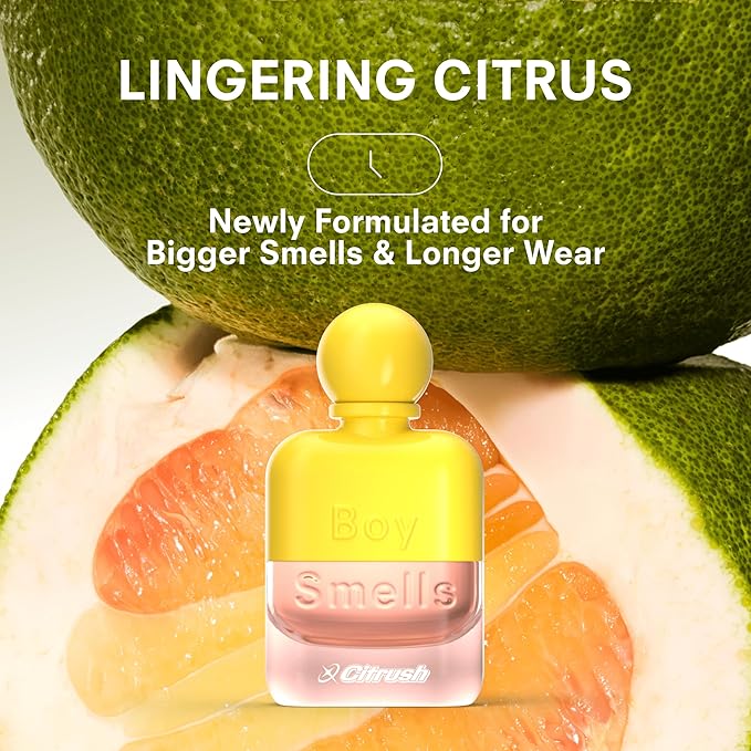 Boy Smells CITRUSH Eau de Parfum – Citrus Woody Fragrance with Pomelo, Black Pepper & Ripe Musk – Long-Lasting Unisex Perfume for Elevated Bliss – 50ml