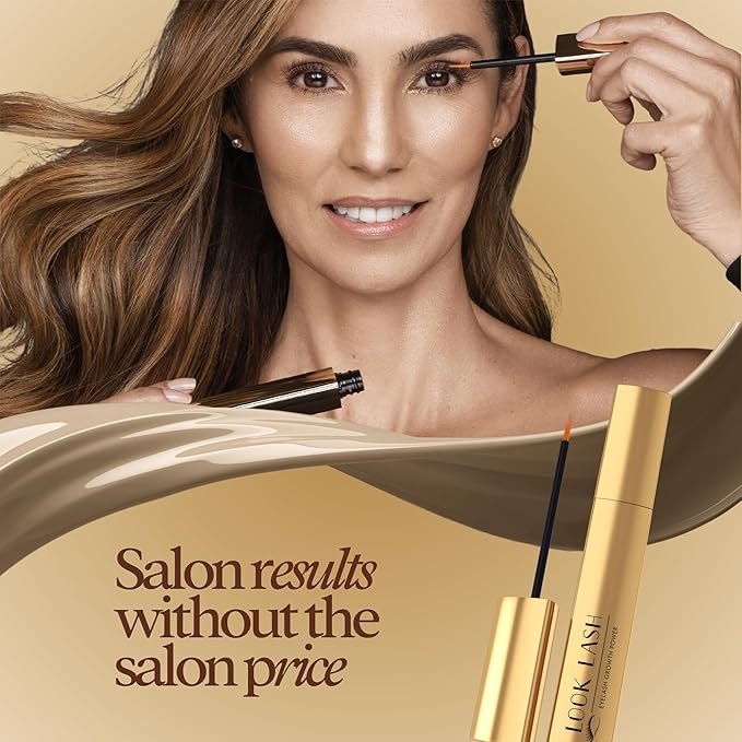 Look Lash Eyelash Enhancing Serum & Eyebrow Serum – Supports Longer-Looking Lashes and Fuller Brows, Gentle for Sensitive Skin, 5.5 ml, 6–8 Mo Supply