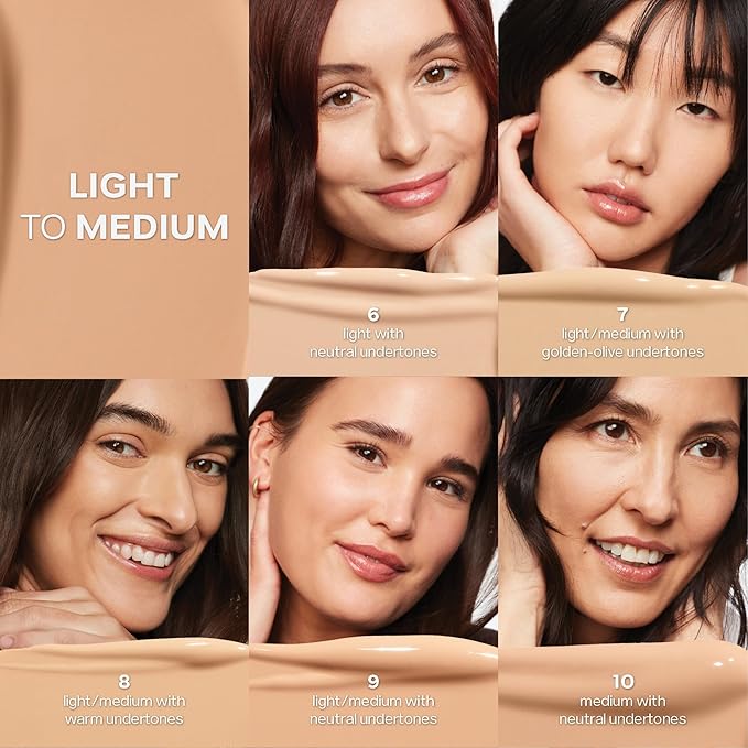 Saie Slip Tint Radiant Cream Concealer & All-Over Face Makeup - Concealer for Dark Circles, Redness & Blemishes - Lightweight Makeup Made with Hydrating Hyaluronic Acid - Shade 6 (0.17 oz)