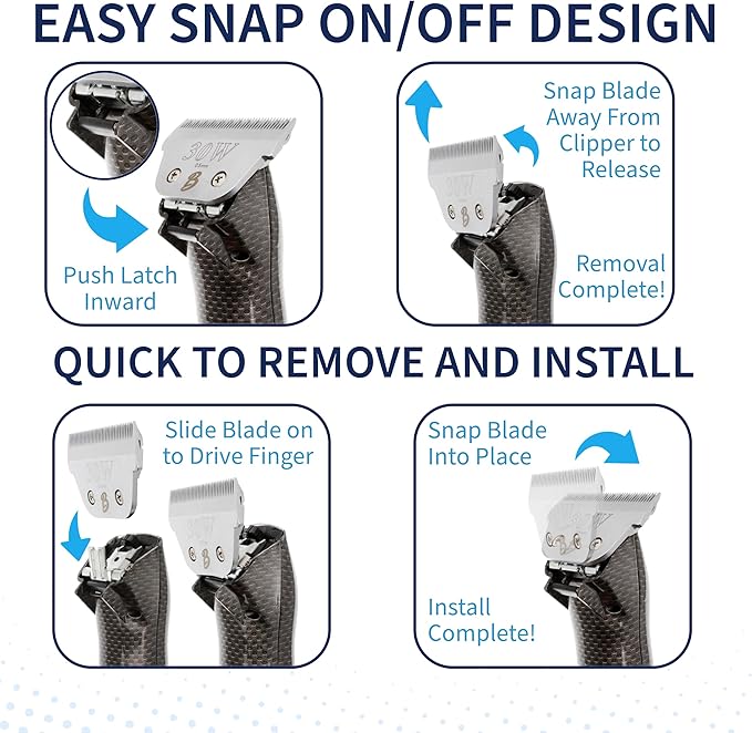 Detachable A Series Wide 5f Blade Dog Grooming Cuts Length 1/4" - 6.4mm Japanese High Carbon Steel Wide 6.4 mm Clipper Blade 5f | Detachable Blade Clippers (Compatible A5 Series(B5FW)