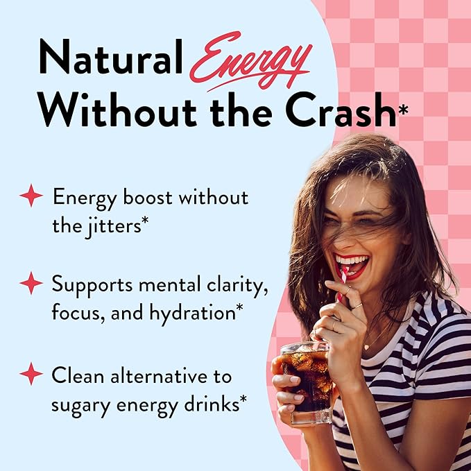 Legendairy Milk She’s Electric – Cola Flavor, Energy Powder Clean Energy Hydration Powder - Sugar Free - Calorie Free - Vitamin B6 & Vitamin B12 - Green Tea Extract - Beverage, Drink Mix