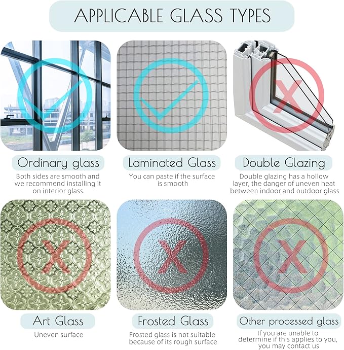 HIDBEA One Way Window Film, Daytime Privacy Sun Blocking Reflective Window Film No Glue Static Cling Heat Control Window Tinting Film for Home and Office, Black Silver, 35.4 x 196.8 Inch