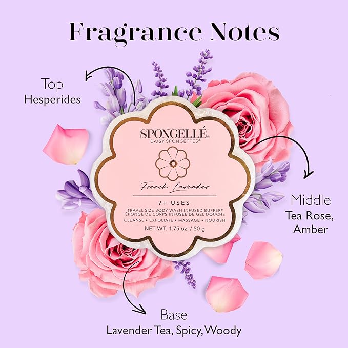 Spongelle Daisy Spongette French Lavender