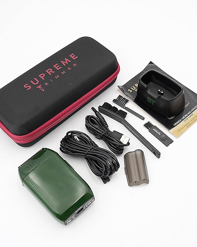 Supreme Trimmer Crunch STF602 – Waterproof Double Foil Shaver for Men | 150 Min Runtime, Wet/Dry Cordless & Corded Electric Razor | Hypoallergenic Foils for Face, Head & Stubble