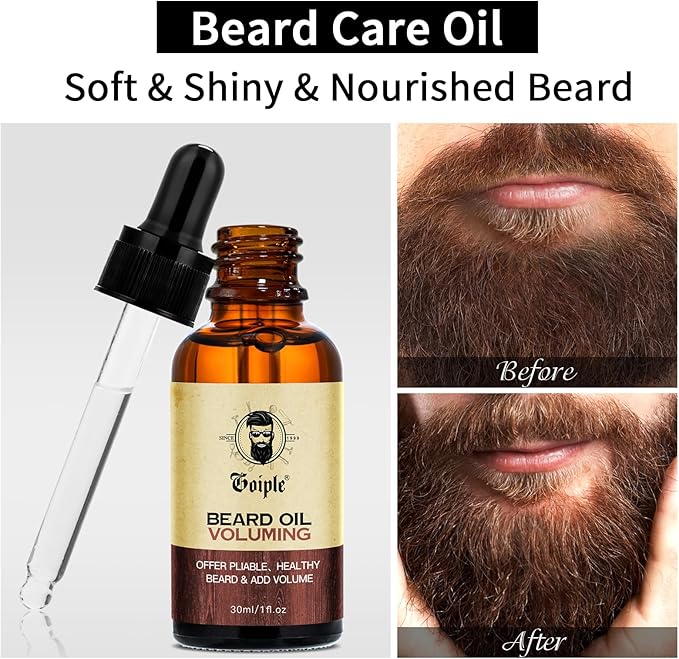 Beard Shaper for Men Beard Shaping Tools - Beard Straightener, Beard Template Guide, Professional Straight Edge Razor, Edge Blade, Barber Pencil, Beard Comb, Scissor, Gifts for Men Boyfriend Husband