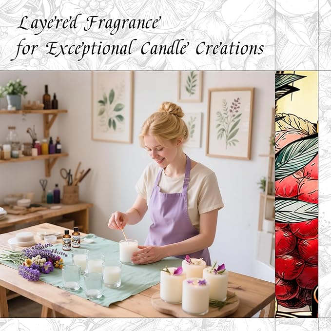 HIQILI Shadow Glass Fragrance Oil for DIY Soap & Candle, Floral Scent with Gardenia, Coconut & Sandalwood, Essential Oil for Diffusers - 1 Fl Oz