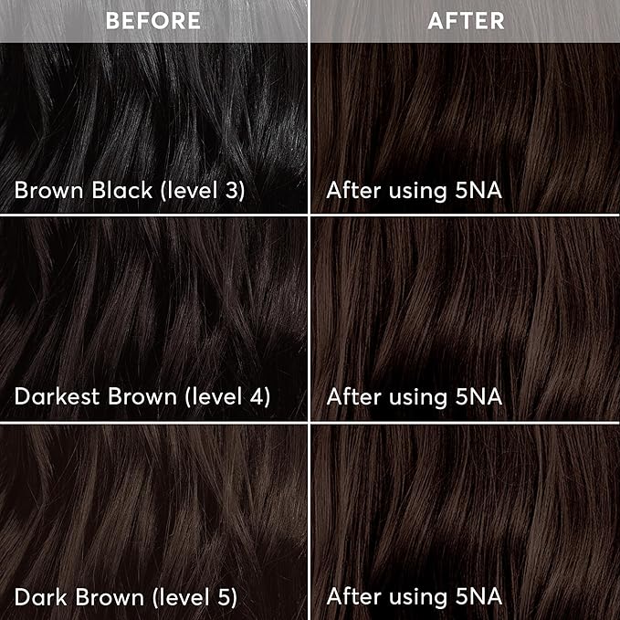 Madison Reed Radiant Hair Color Kit | 5NA Dark Ash Brown with Cool Smoky Undertones (Torino Brown) for 100% Gray Hair Coverage | Dimensional Permanent Hair Dye | PPD-Free & Ammonia-Free | 1 Pack