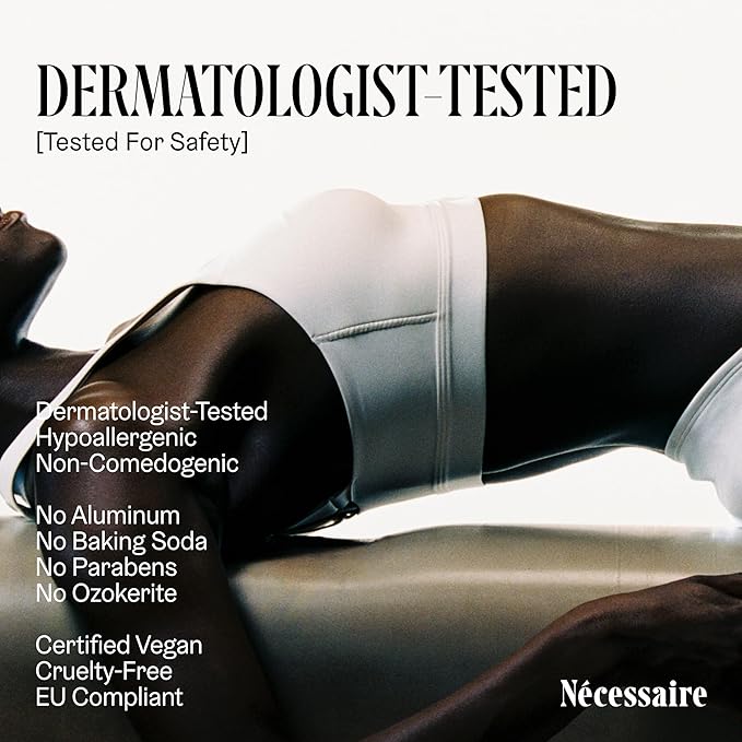 Nécessaire The Deodorant Santal | Aluminum Free Deodorant For Women & Men. Extra Strength Treatment with Mandelic Acid. Free of Baking Soda, Ozokerite & Silicones (75 g/2.5 oz)