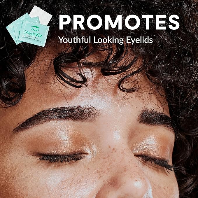 Eyelid Cleanser Wipes - 30 Single-Use Towelettes - Gentle, Hypoallergenic Eyelid Wipes for Soothing Itchy Eyes, Removing Debris & Eye Makeup, and More