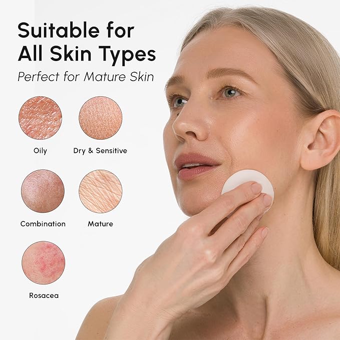 MAREE Glycolic Toner Pads – 200 Toner Pads for Face Cleansing – Facial Exfoliating Pad with Tea Tree Oil, Salicylic Acid & Vitamins E, B3, B5 – Acne Clearing, Skin Pore Resurfacing & Radiance Device