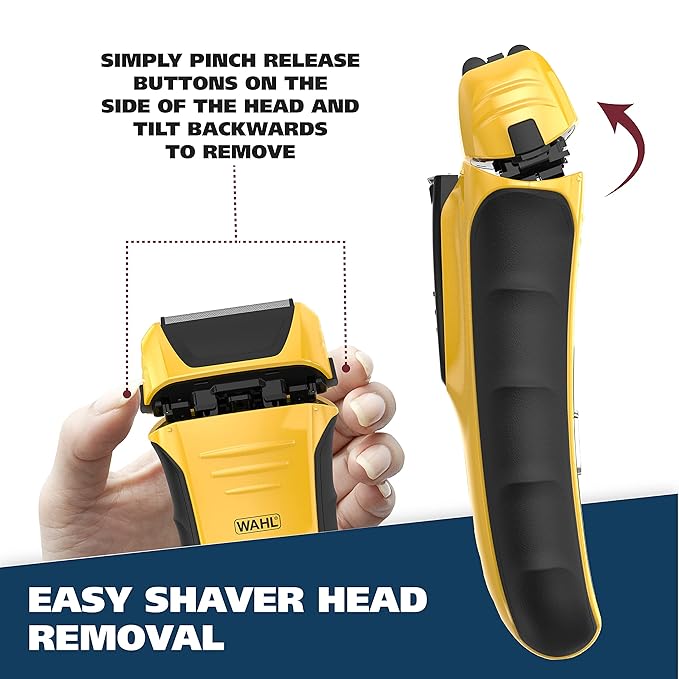 Wahl Lifeproof Lithium Ion Foil Shaver – Waterproof Rechargeable Electric Razor with Precision Trimmer for Men’s Beard Shaving, Trimming, & Grooming with Quick Charge – Model 7061-100