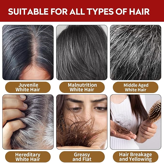 2pcs Saffron Hair Spray, Saffron Hairs Blackening Spray, Japanese Saffron Essence Spray, Leaving Hairs Shiny Non-Frizzy