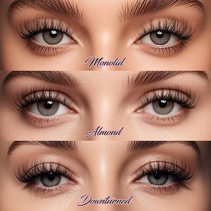 BEPHOLAN False Eyelashes 6-16mm Wispy Eyelashes Natural Look 100% Handmade Fake Lashes Lightweight Short Lashes with Soft Clear Band 3 Pairs Pack(CJ201)