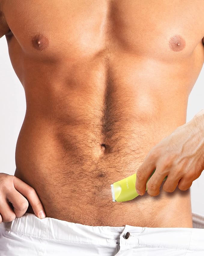 VIKICON Unisex Hair Trimmer - Cordless Electric Razor for Men and Women, Waterproof, Adjustable Length Guards, LED Light, Removable Blade Heads, 60-Minute Continuous Shaving