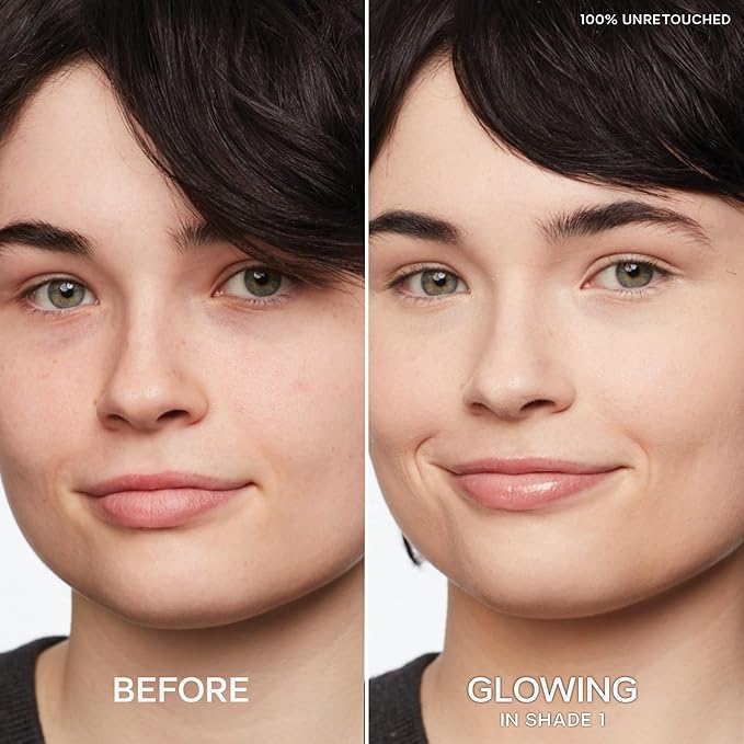 Saie Slip Tint Radiant Cream Concealer & All-Over Face Makeup - Concealer for Dark Circles, Redness & Blemishes - Lightweight Makeup Made with Hydrating Hyaluronic Acid - Shade 1 (0.17 oz)