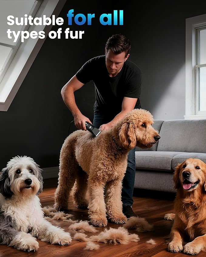 Dog Clippers for Grooming Thick Hair, 36V Electric Corded Dog Grooming Kit, 10ft 3-Speed Sheep Shears, Heavy Duty Pet Hair Trimmer with Storage Case for All Coats & Breeds