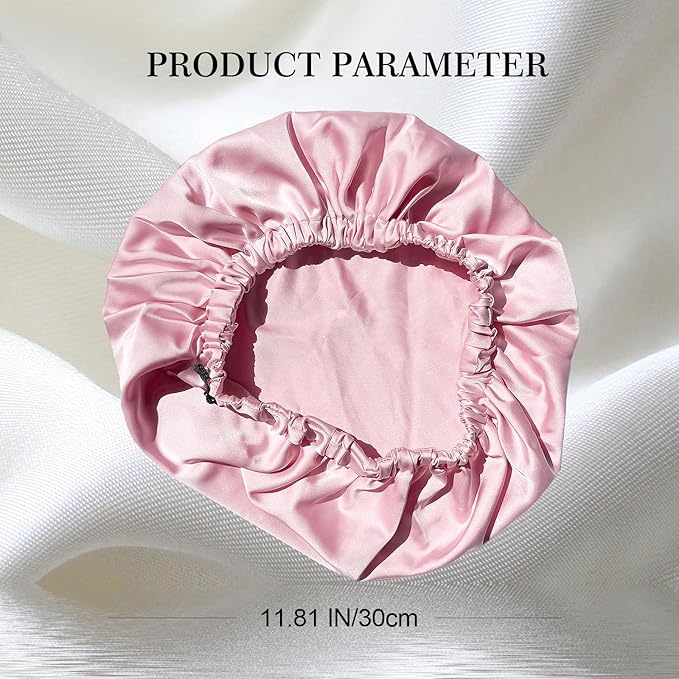 Satin Bonnet Silk Bonnet for Sleeping Women Double Layer Hair Bonnet Wrap Sleep Cap Gifts for Women Curly Hair