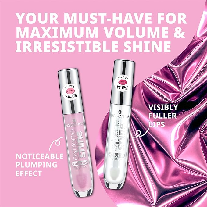 essence | Extreme Shine Volume Lipgloss Gift Set | 4 Shades in 1 Set | Stocking Stuffer for Beauty Lovers | Vegan & Cruelty Free | Free from Gluten, Parabens, Preservatives, Oil