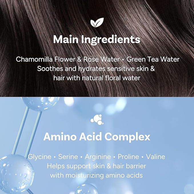 Perfumed Hair Mist for Women – Castor Oil for Shine & Long-Lasting Scent, Clean Hair Perfume & Body Mist – Botanical Waters & 17 Amino Acids, Sulfate, Paraben, Silicone-Free – Sweet Fresh Pear, 125ml