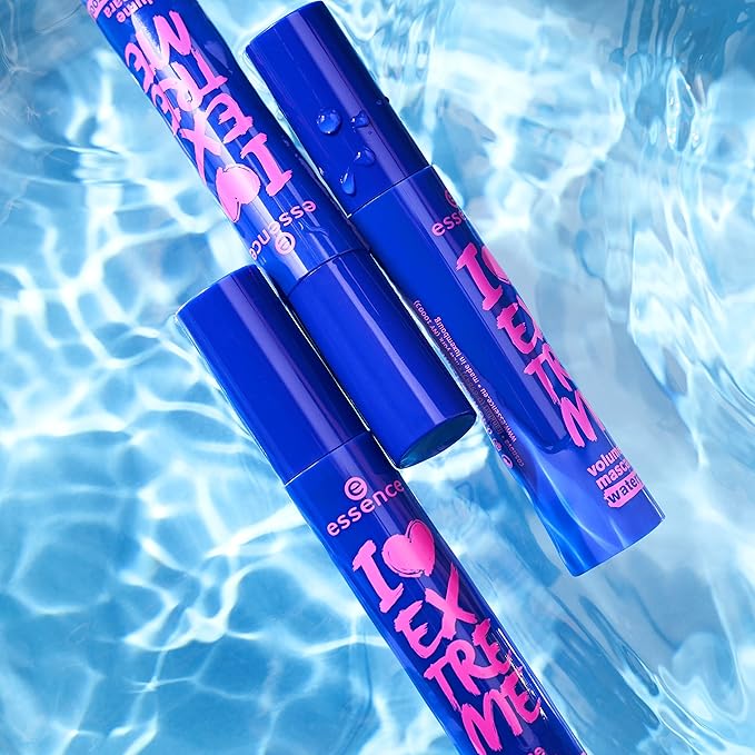 essence | I Love Extreme Volume Mascara Waterproof | Paraben Free | Cruelty Free | Black (Pack of 1, Waterproof)