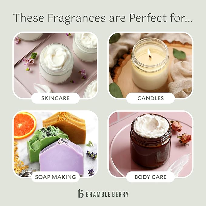 Bramble Berry Apple Sage Fragrance Oil 2 oz | Crisp Fruity Herbal Scent for Soap Making, Candles, Bath Bombs, Lotion & Body Care | Skin Safe, Vegan, Paraben & Phthalate Free, DIY Craft Essential