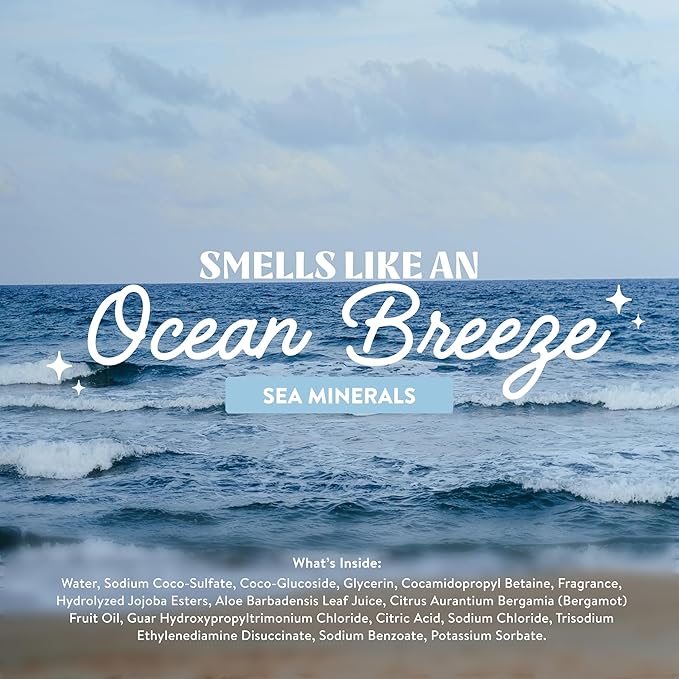 Cleancult - Liquid Hand Soap Refills - Sea Minerals - Gentle On Sensitive Skin - Made with Aloe Vera & Essential Oils - Eco Friendly - Paper-Based Packaging - 32 oz/3 Pack