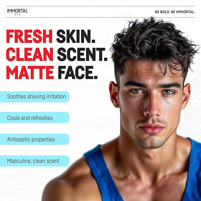 Immortal NYC Stay Blessed 01, After Shave Spray Body/Face Men's Cologne, 17 oz, Exclusive Barbers, Softens Skin, Refreshes, Disinfects and Relieves Face and Skin, Moisturizing Formula After Shaving