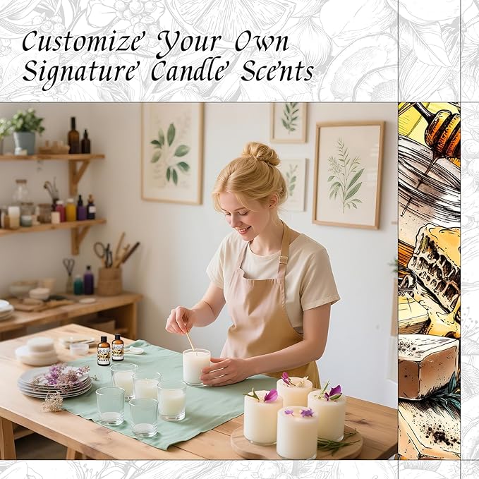 HIQILI Honey Fragrance Oil for Making Candle, Soap, Perfume, Warm Scents for Essential Oil Diffusers, Great for Home, Laundry - 1 Fl Oz