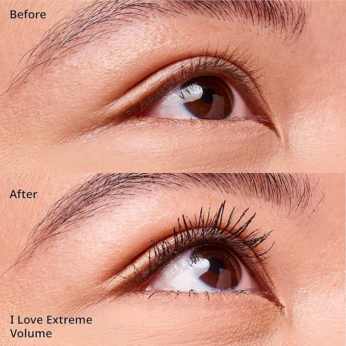 essence | I Love Extreme Volume Mascara (Pack of 1) | Flake Free, Intense & Dramatic Volume | Vegan & Cruelty Free
